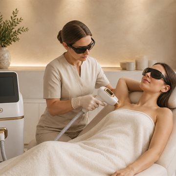 A comfortable laser hair removal session at Summer Skin